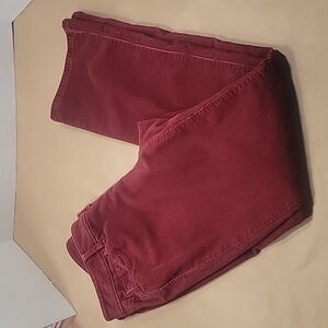 LOFT Wine Colored Corduroy Pants. Size 8/29.  EUC
